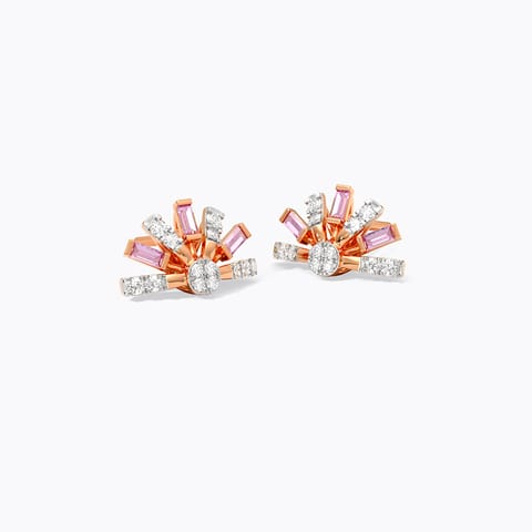 Sapphire Rays Gemstone Stud Earrings Sapphire Rays Gemstone Stud Earrings