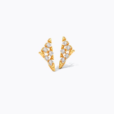 Shining Ingot Diamond Stud Earrings Shining Ingot Diamond Stud Earrings