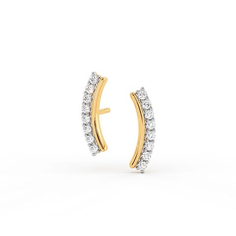 Blush Crescent Diamond Ear Cuffs Earrings Blush Crescent Diamond Ear Cuffs Earrings