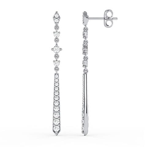 Vibrant Stream Diamond Drop Earrings Vibrant Stream Diamond Drop Earrings