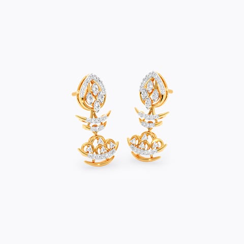 Balefire Diamond Drop Earrings