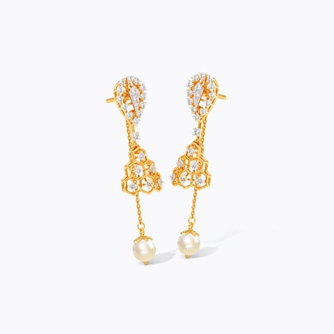 Ghat Glam Gemstone Drop Earrings