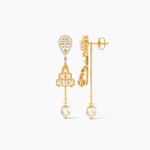 Ghat Glam Gemstone Drop Earrings