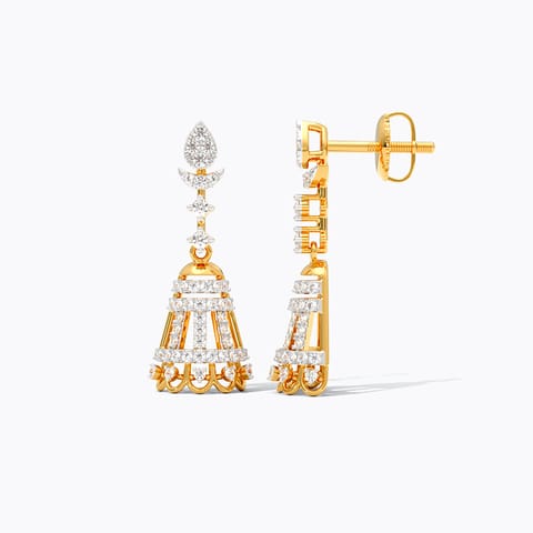 Kashi Veda Diamond Jhumkas