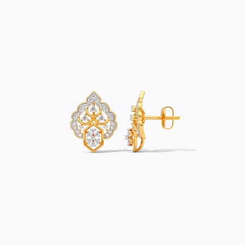 Zari Beam Diamond Stud Earrings Zari Beam Diamond Stud Earrings