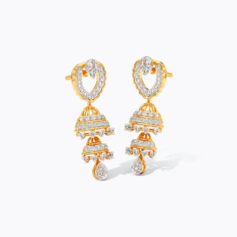 Kumudini Diamond Jhumkas Kumudini Diamond Jhumkas