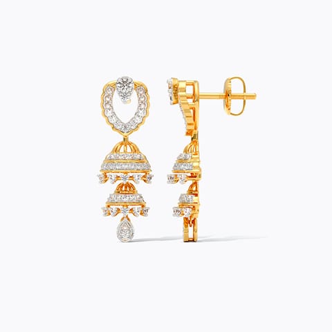 Kumudini Diamond Jhumkas Kumudini Diamond Jhumkas