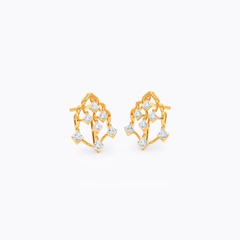Heirloom Crest Diamond Drop Earrings
