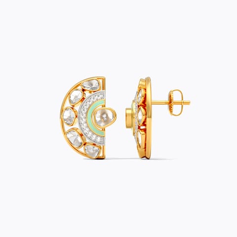 Celeste Polki Diamond Stud Earrings Celeste Polki Diamond Stud Earrings