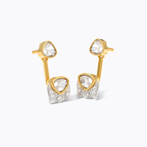 Floret Polki Diamond Ear Cuffs