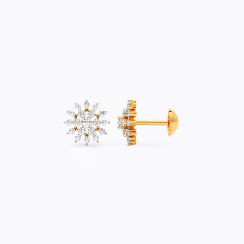 Classic Glamour Diamond Stud Earrings