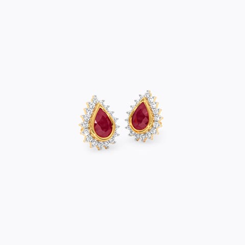 Classic Pear Gemstone Stud Earrings