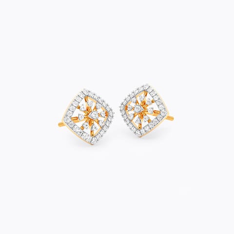 Forever Gleam Diamond Stud Earrings