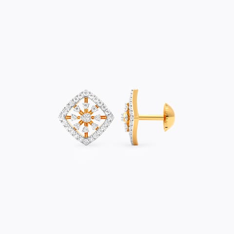 Forever Gleam Diamond Stud Earrings