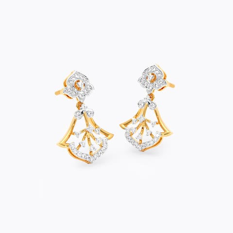 Tiara Diamond Drop Earrings