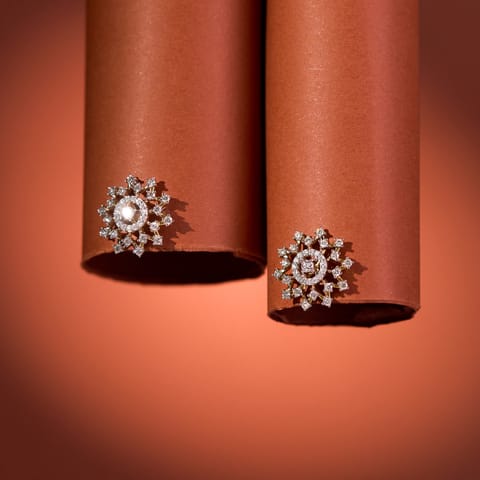 Cluster Couture Diamond Stud Earrings