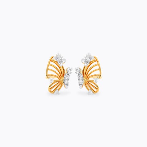 Sparkling Butterfly 9KT Diamond Stud Earrings Sparkling Butterfly 9KT Diamond Stud Earrings
