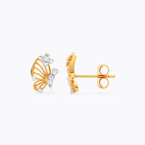 Sparkling Butterfly 9KT Diamond Stud Earrings Sparkling Butterfly 9KT Diamond Stud Earrings
