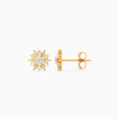 Roral Seven 9KT Diamond Stud Earrings