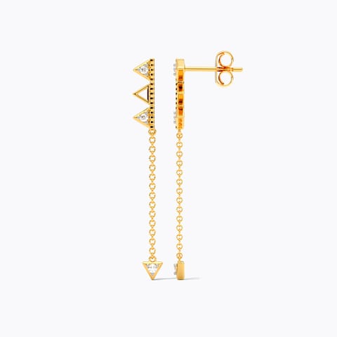 Trinity Links 9KT Diamond Drop Earrings