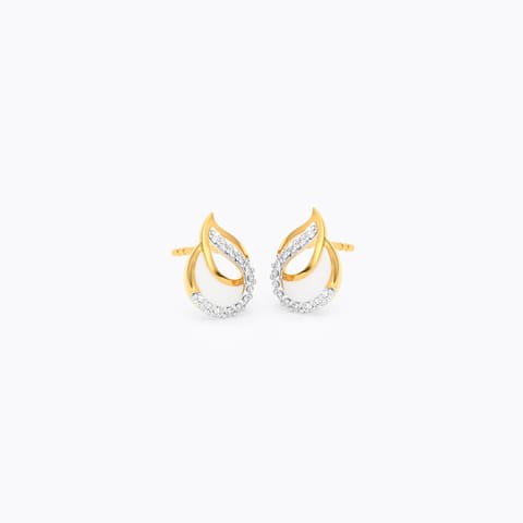 Celestial Pear 9KT Diamond Stud Earrings
