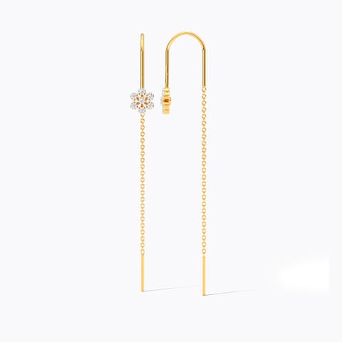Gleam Trail 9KT Diamond Sui Dhaga Earrings Gleam Trail 9KT Diamond Sui Dhaga Earrings