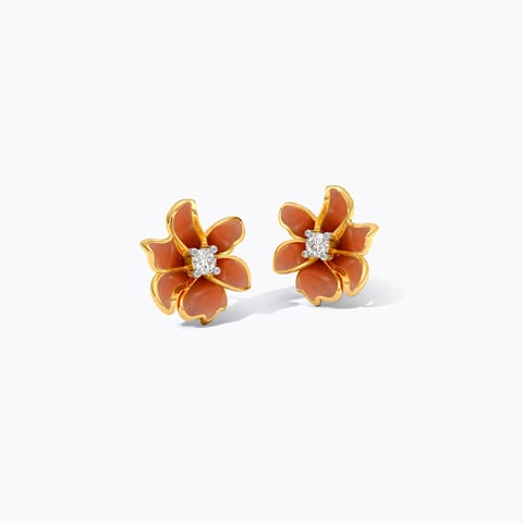 Lily 9KT Diamond Stud Earrings