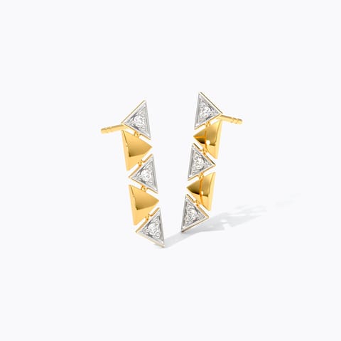 Lumina Triangle 9KT Diamond Stud Earrings Lumina Triangle 9KT Diamond Stud Earrings