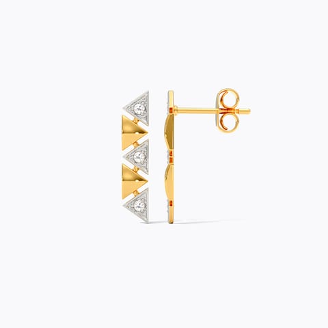 Lumina Triangle 9KT Diamond Stud Earrings Lumina Triangle 9KT Diamond Stud Earrings