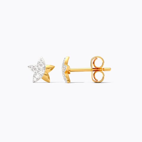Shining Star 9KT Diamond Stud Earrings