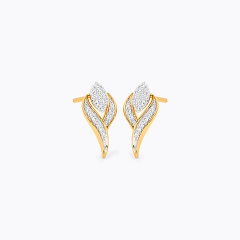 Celestial Beam Diamond Stud Earrings