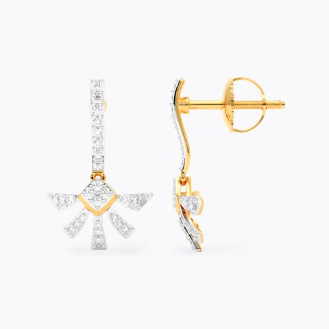 Gilded Serenity Diamond Drop Earrings Gilded Serenity Diamond Drop Earrings