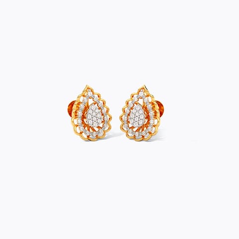 Classic Radiant Diamond Stud Earrings
