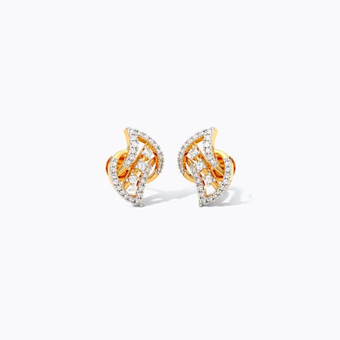 Minimal Shine Diamond Stud Earrings