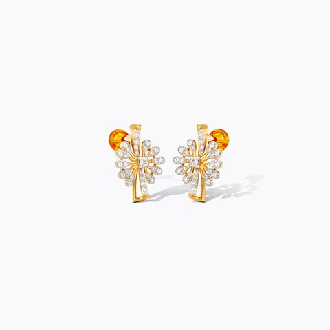 Subtle Flex Diamond Stud Earrings
