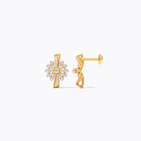 Subtle Flex Diamond Stud Earrings