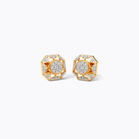 Lippan Diamond Stud Earrings