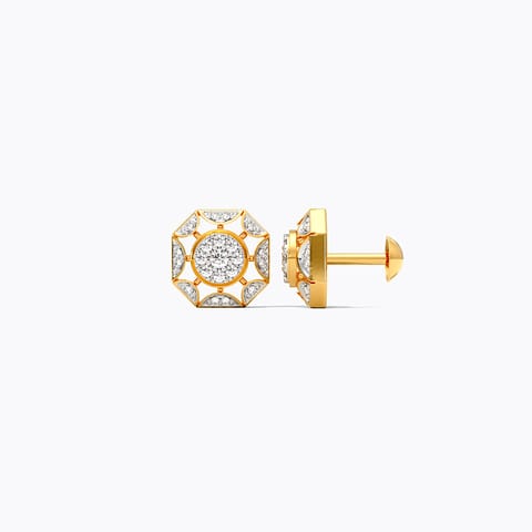 Lippan Diamond Stud Earrings