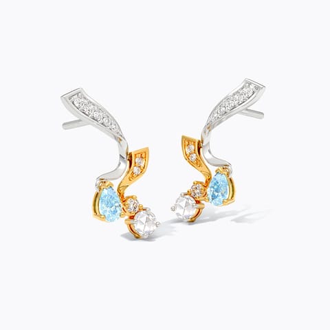 Aqua Luxe Gemstone Stud Earrings