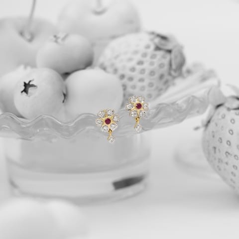 Rouge Amour Gemstone Stud Earrings Rouge Amour Gemstone Stud Earrings