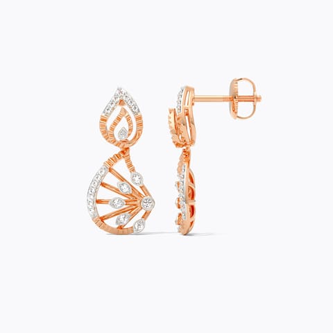 Cosmic Rays Diamond Drop Earrings