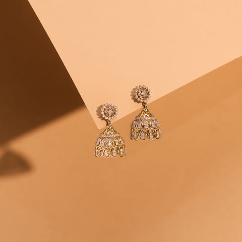 Radiant Riva Diamond Jhumkas
