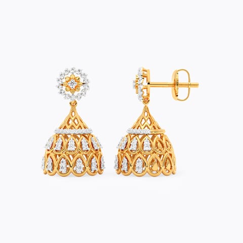 Radiant Riva Diamond Jhumkas