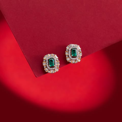 Blue Empress Gemstone Stud Earrings