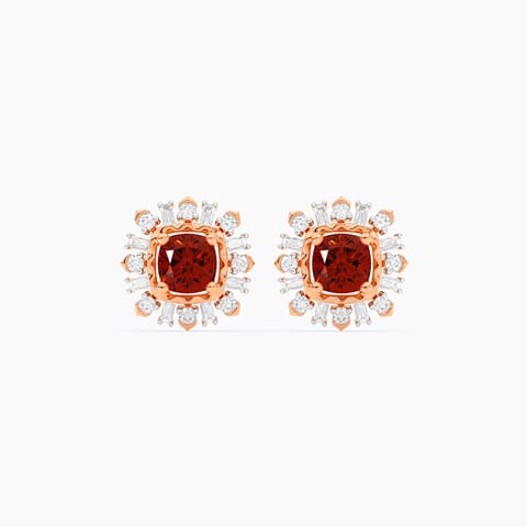 Golden Dawn Gemstone Stud Earrings
