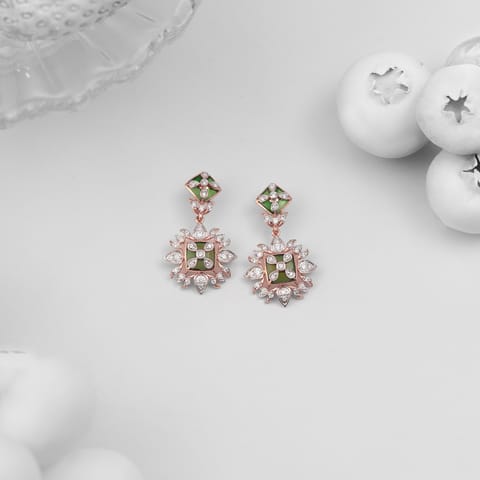 Aurora Shine Diamond Drop Earrings