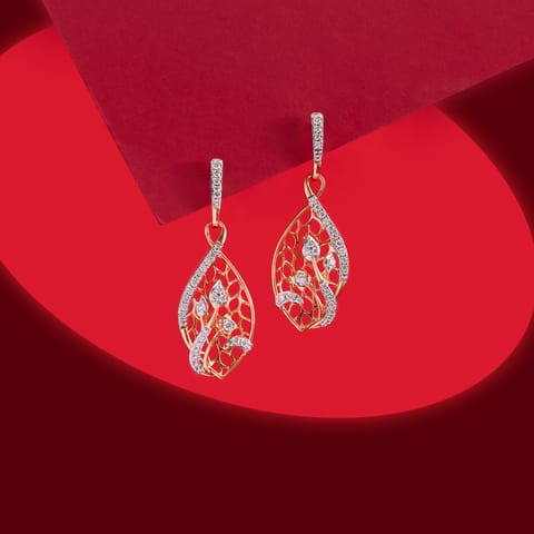 Lattice Diamond Drop Earrings