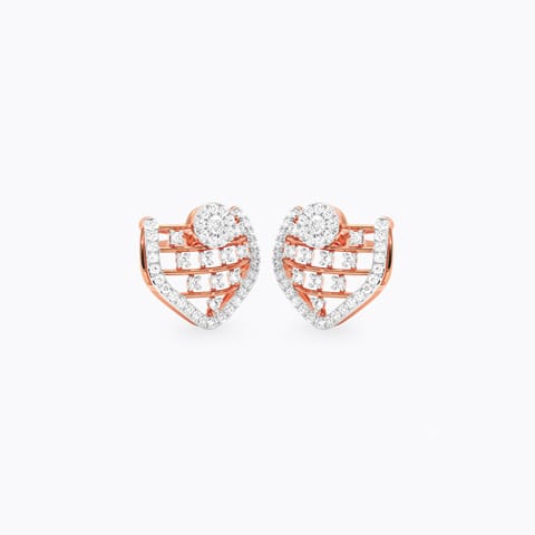 Gossamer Diamond Stud Earrings
