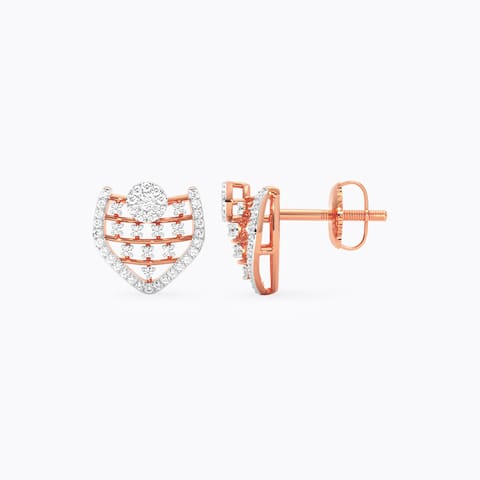 Gossamer Diamond Stud Earrings