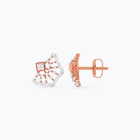 Regal Shine Diamond Stud Earrings